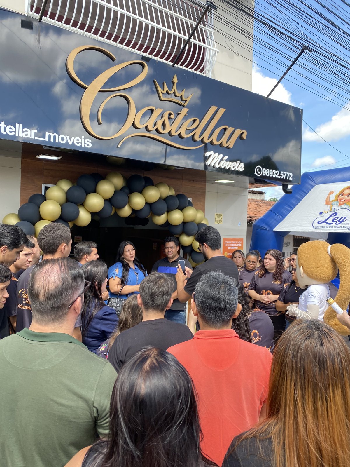 Cobertura de inauguração de loja